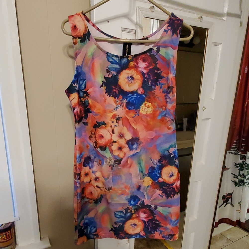 Colorful pencil dress